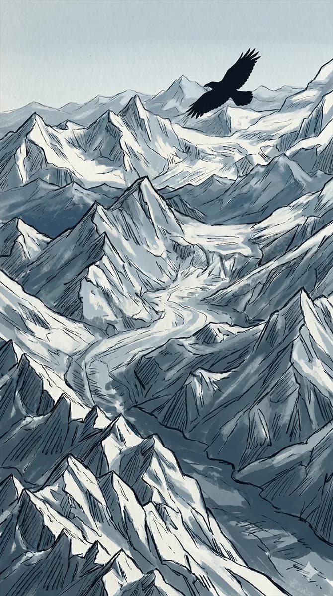 A Himalayan mountain range